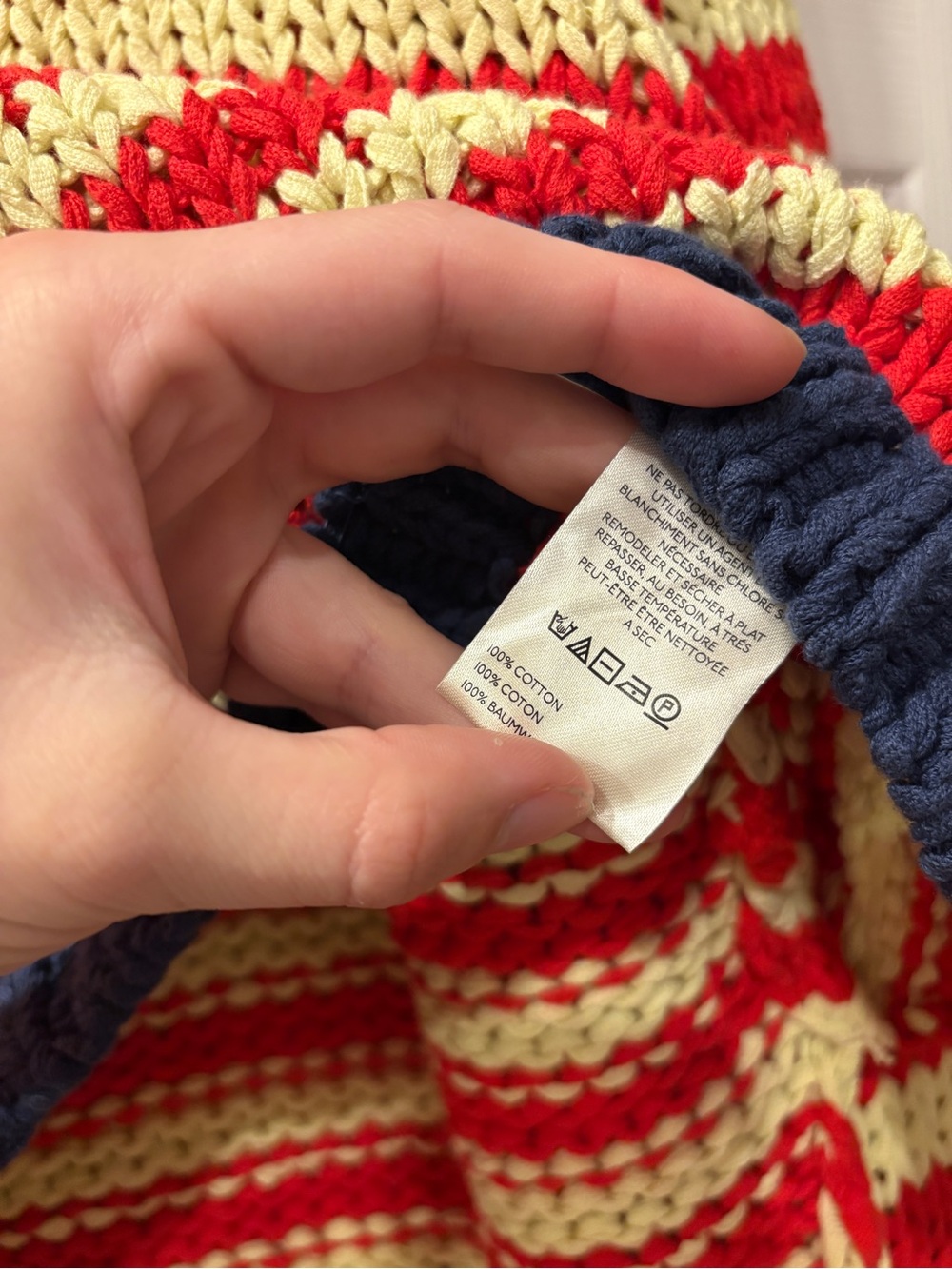 Free People Portland Striped Cotton Pullover Red Sweater - Picture 5 of 5